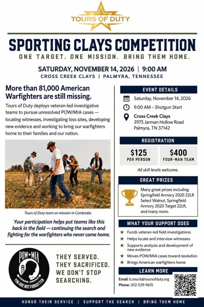 Tours of Duty Flyer 2